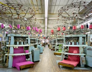 Inside a textile factory