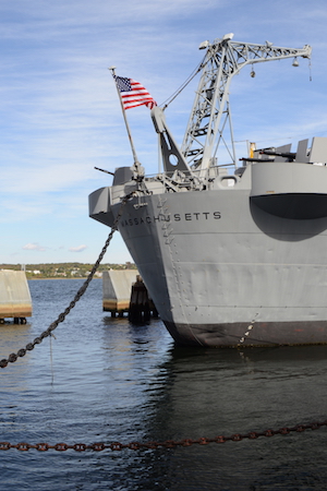 USS Massachusetts at Battleship Cove Photo by Andrew Ayer