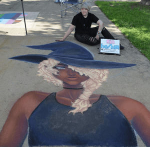 Featured artist at Onset Street Paintng Festival