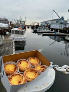 Portuguese custard tarts at New Bedford's State Pier
