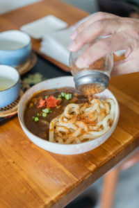 Udon noodle dish at Yozakura Sushi