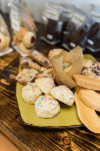 A plate of pastries at Forno Bakery