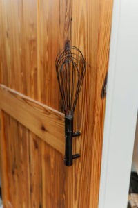 The whisk door handles at Magpie's in Mattapoisett
