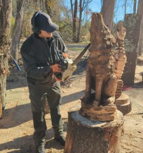 Chainsaw carving 