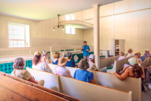 Inside the Friends Meeting House