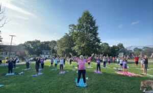 Participants in Fitness in the Park
