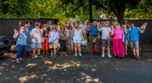Participants in the Walking Book Tour