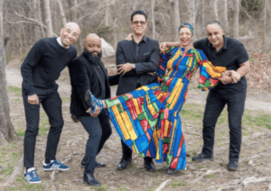 Candida Rose with her band