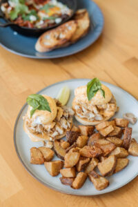 Thai panang benedict at Loafy Lark