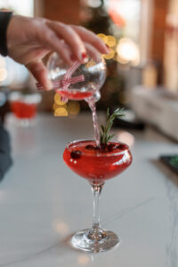 The special holiday drink, the Orna-tini