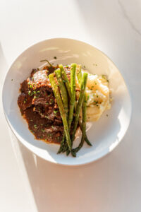 Braised Short Rib with a red wine demi-glace