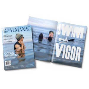 Cover and opening spread of the print story