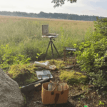 Plein Air painting on Carvalho Farm