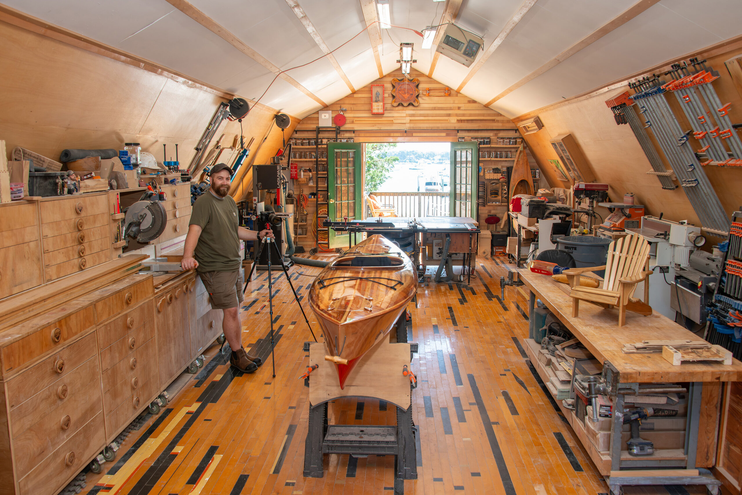 Paul Jackman in his workshop.
