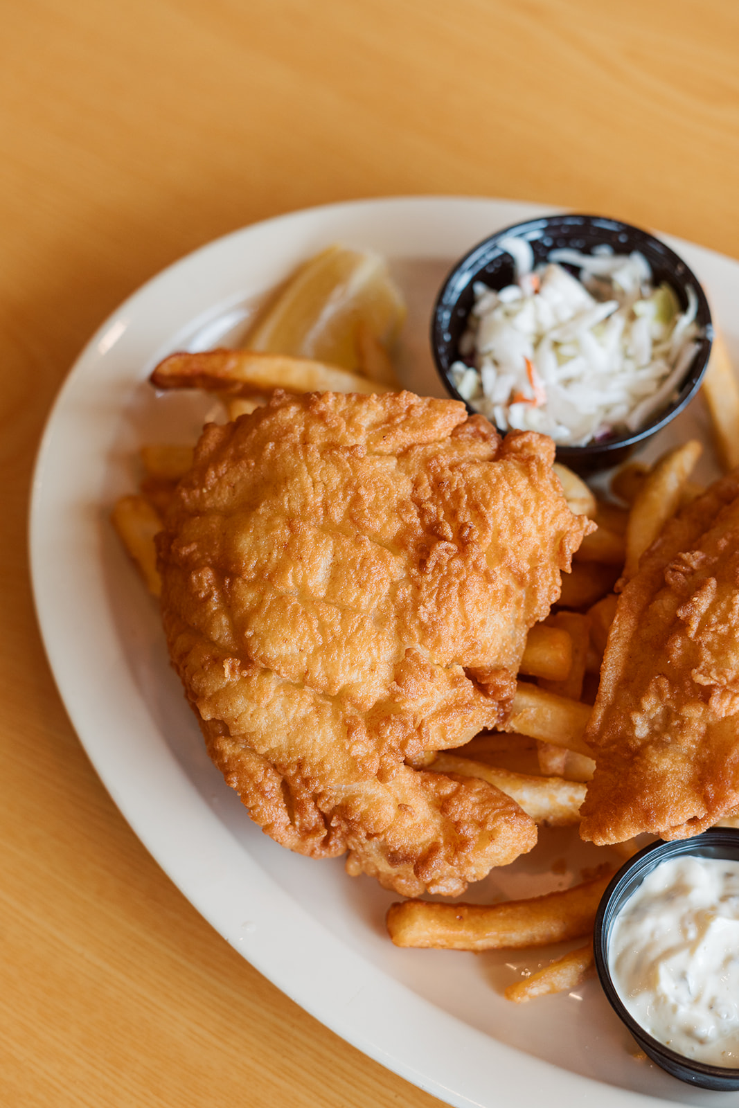 The fish and chips at Fish on South Main