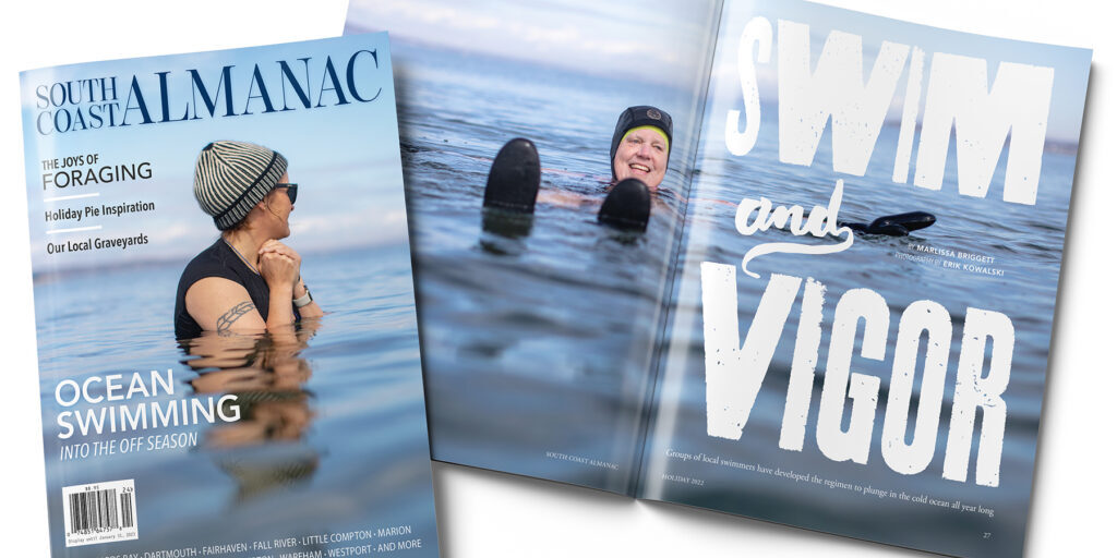 Cover and opening spread of the print story