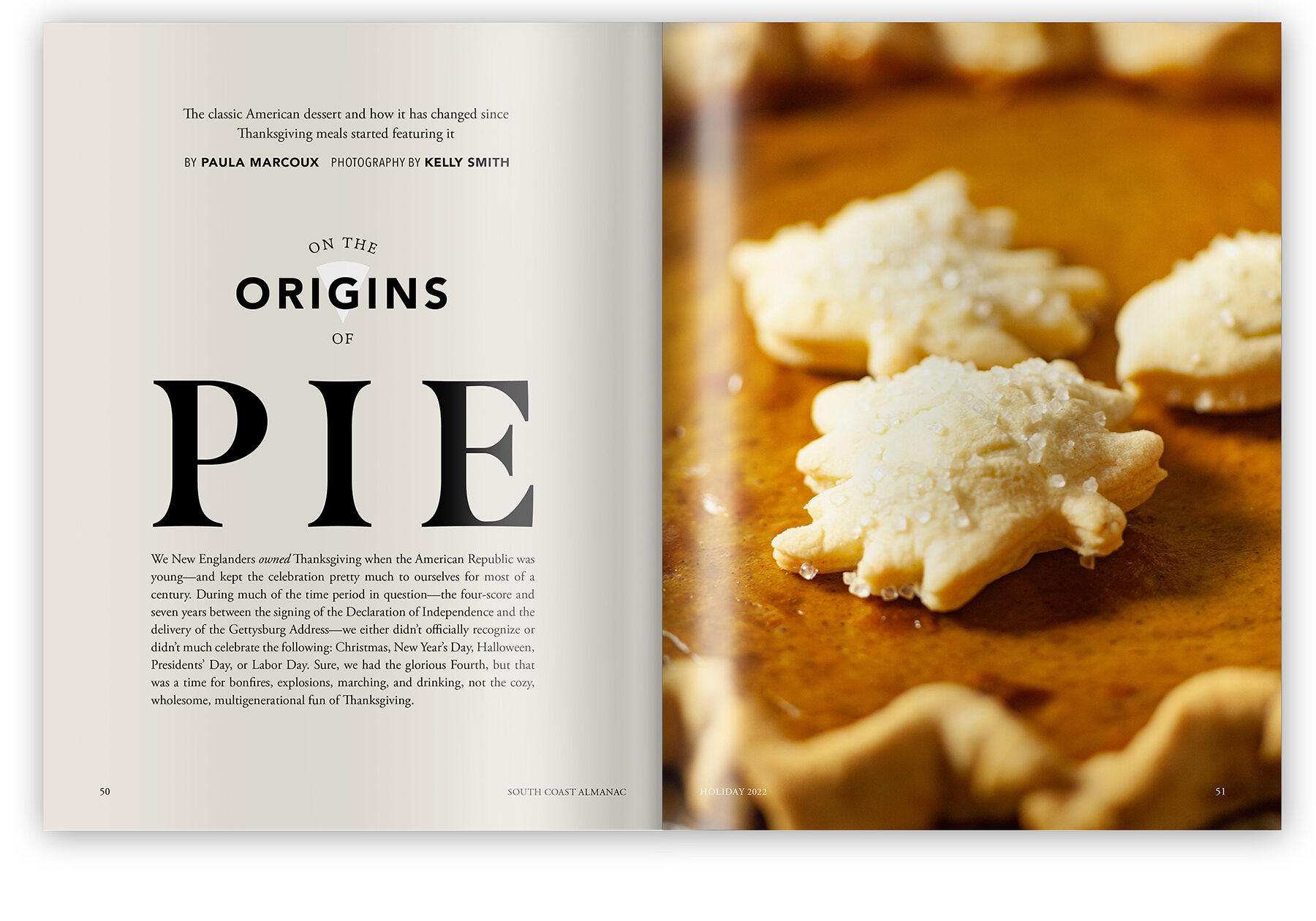 On the Origin of Pies spread