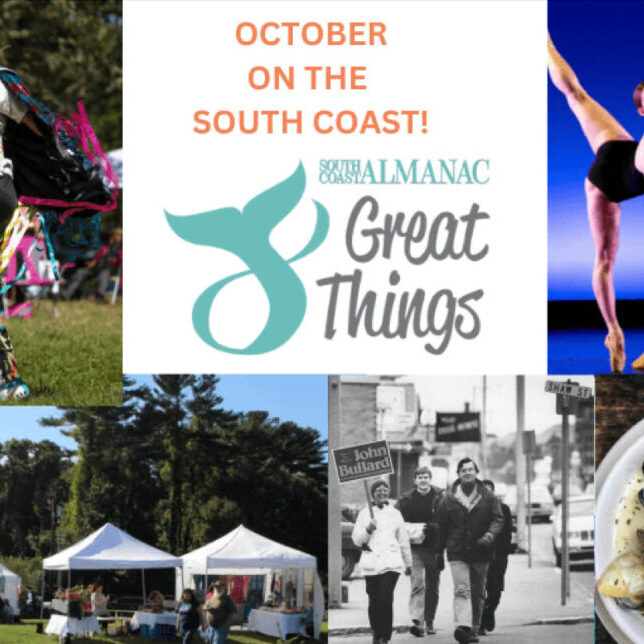 8 Great Things title page with photos of dancing, chowder, festivals, walking tours...