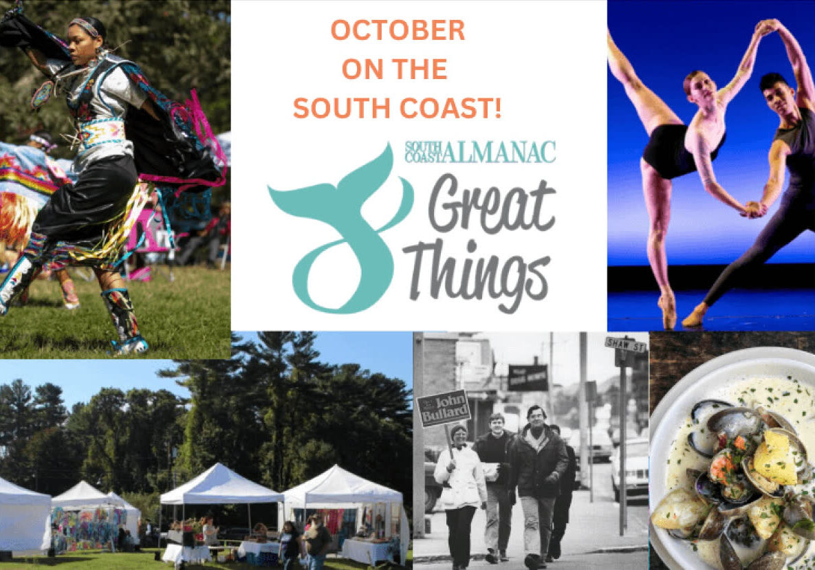 8 Great Things title page with photos of dancing, chowder, festivals, walking tours...