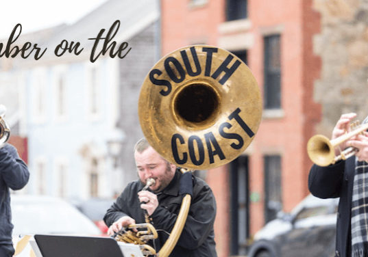 South Coast Brass Band playing at Front & Centre