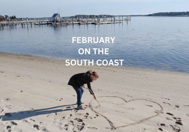 Drawing a heart on the beach
