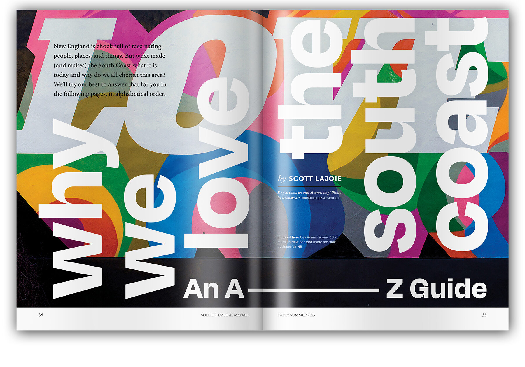 Opening spread of the story.