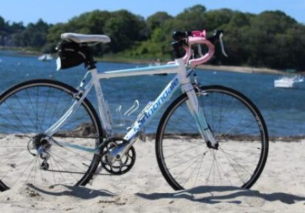 a bicycle on the beach