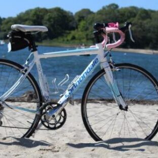 a bicycle on the beach